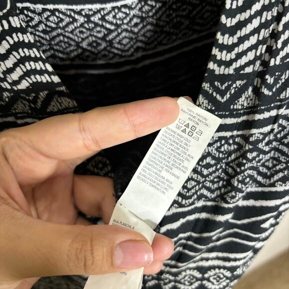 Lucky Brand Black Aztec Jumpsuit Sz S - Picture 6 of 11